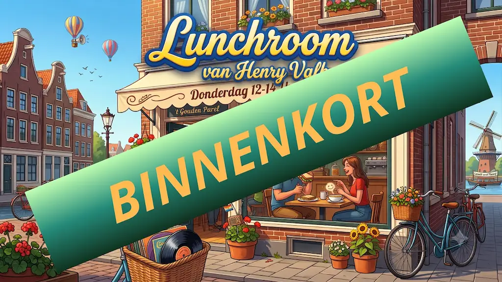 BINNENKORT Lunchroom met Henry Valk